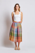 Wave Skirt in Postcard Chex