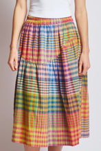 Wave Skirt in Postcard Chex