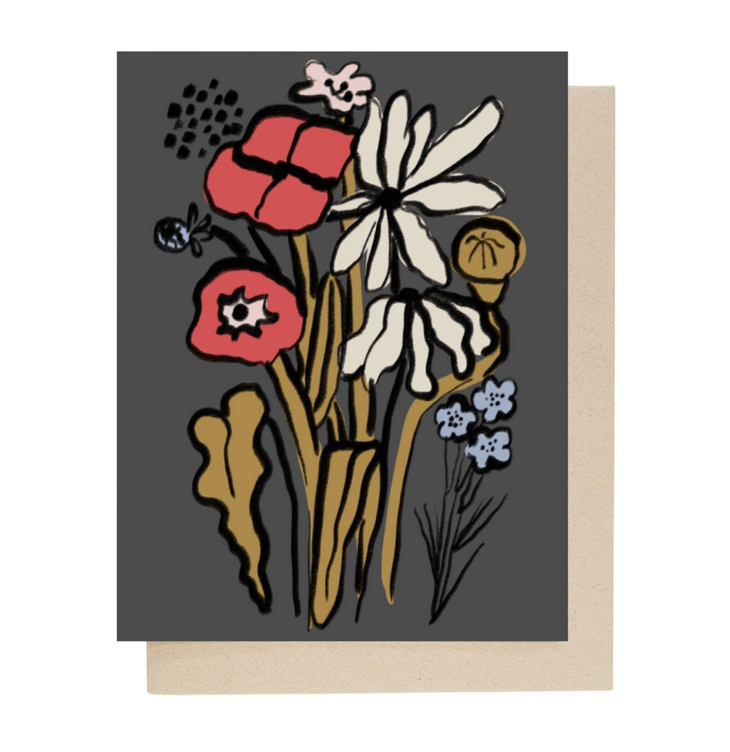 Flowers For A Grey Day Card