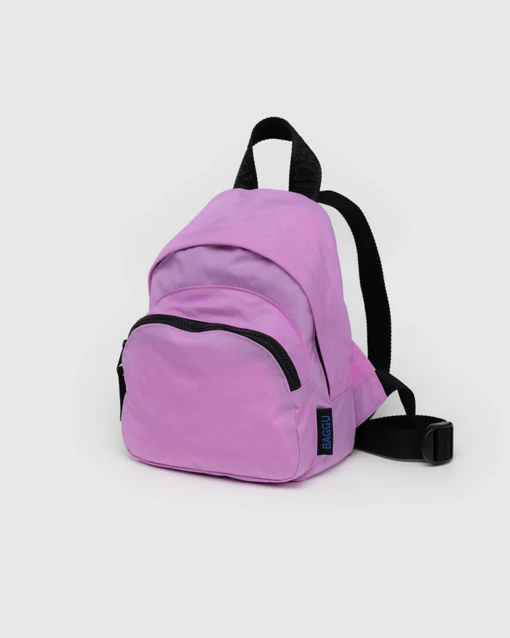 Mini Nylon Backpack in Peony