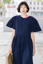 Spring Garden 2.0 Dress in Seersucker Navy