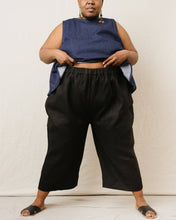 Mid Easy Pant in Black Linen (Regular Length) - FINAL SALE