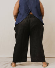 Mid Easy Pant in Black Linen (Regular Length) - FINAL SALE