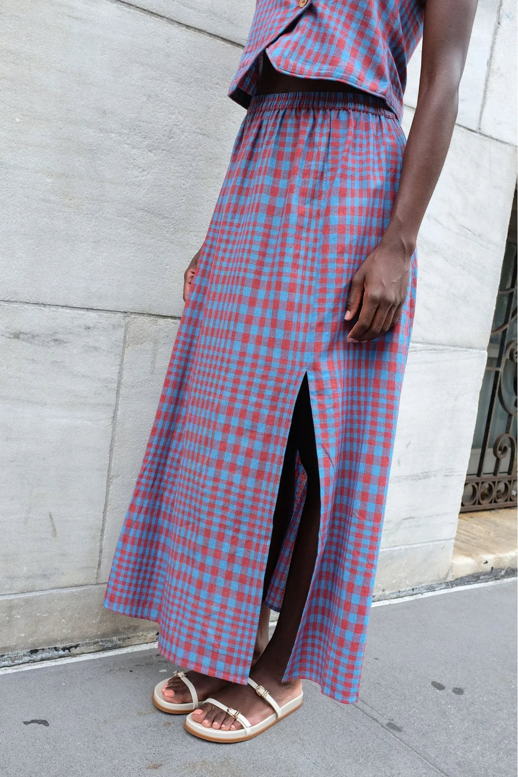 Carmen Skirt in Beacon Chex - FINAL SALE
