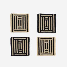 Columns Coaster Set: Black