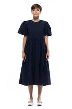 Spring Garden 2.0 Dress in Seersucker Navy
