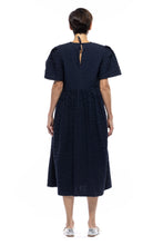 Spring Garden 2.0 Dress in Seersucker Navy