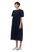 Spring Garden 2.0 Dress in Seersucker Navy