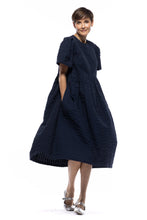 Spring Garden 2.0 Dress in Seersucker Navy
