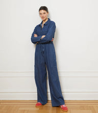 Spencer Cargo Zip Jumpsuit in Indigo FINAL SALE