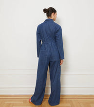 Spencer Cargo Zip Jumpsuit in Indigo FINAL SALE