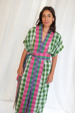 Naya Kaftan Dress in Watermelon Chex