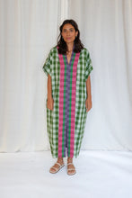 Naya Kaftan Dress in Watermelon Chex