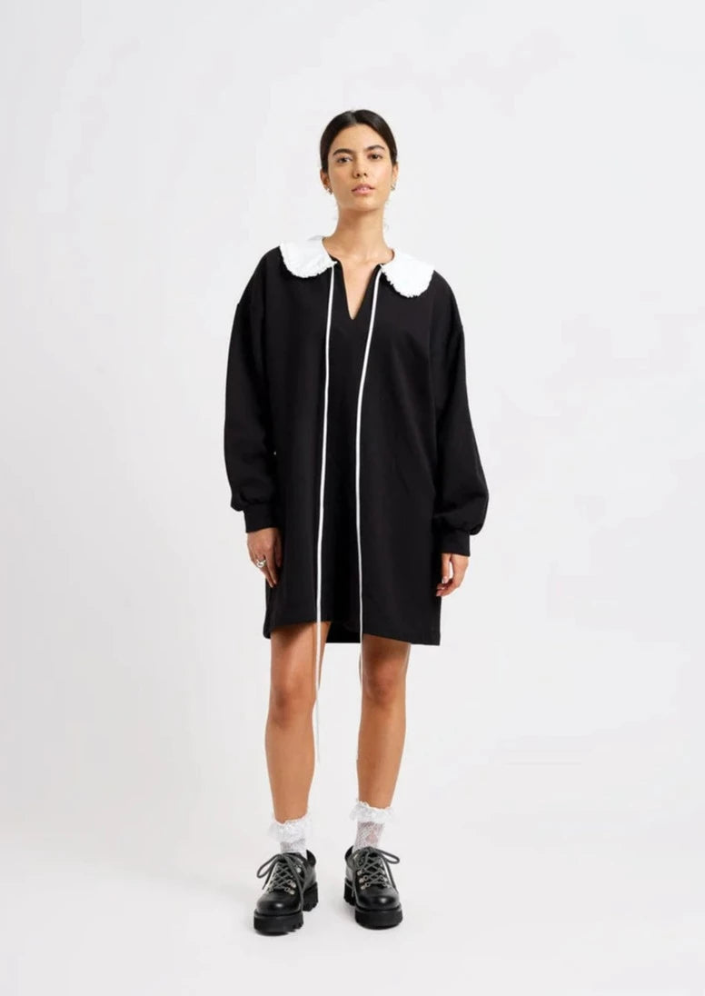 Darcy Sweater Dress in Black - FINAL SALE