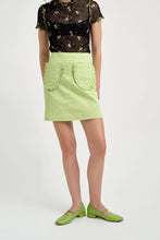Tate Skirt in Green Twill - FINAL SALE