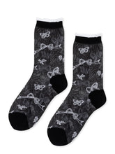 Alice Sheer Crew in Black Bows