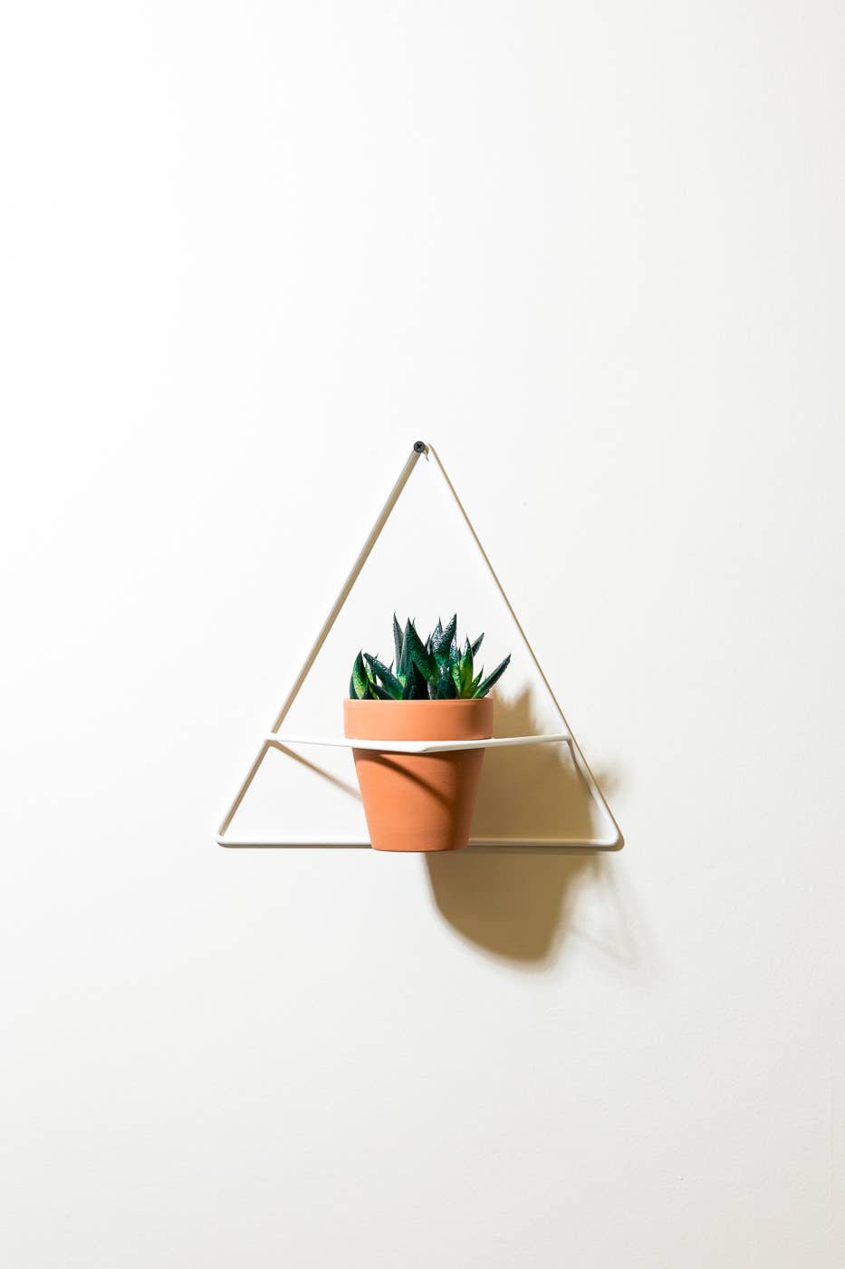 Triangle Wall Planter White