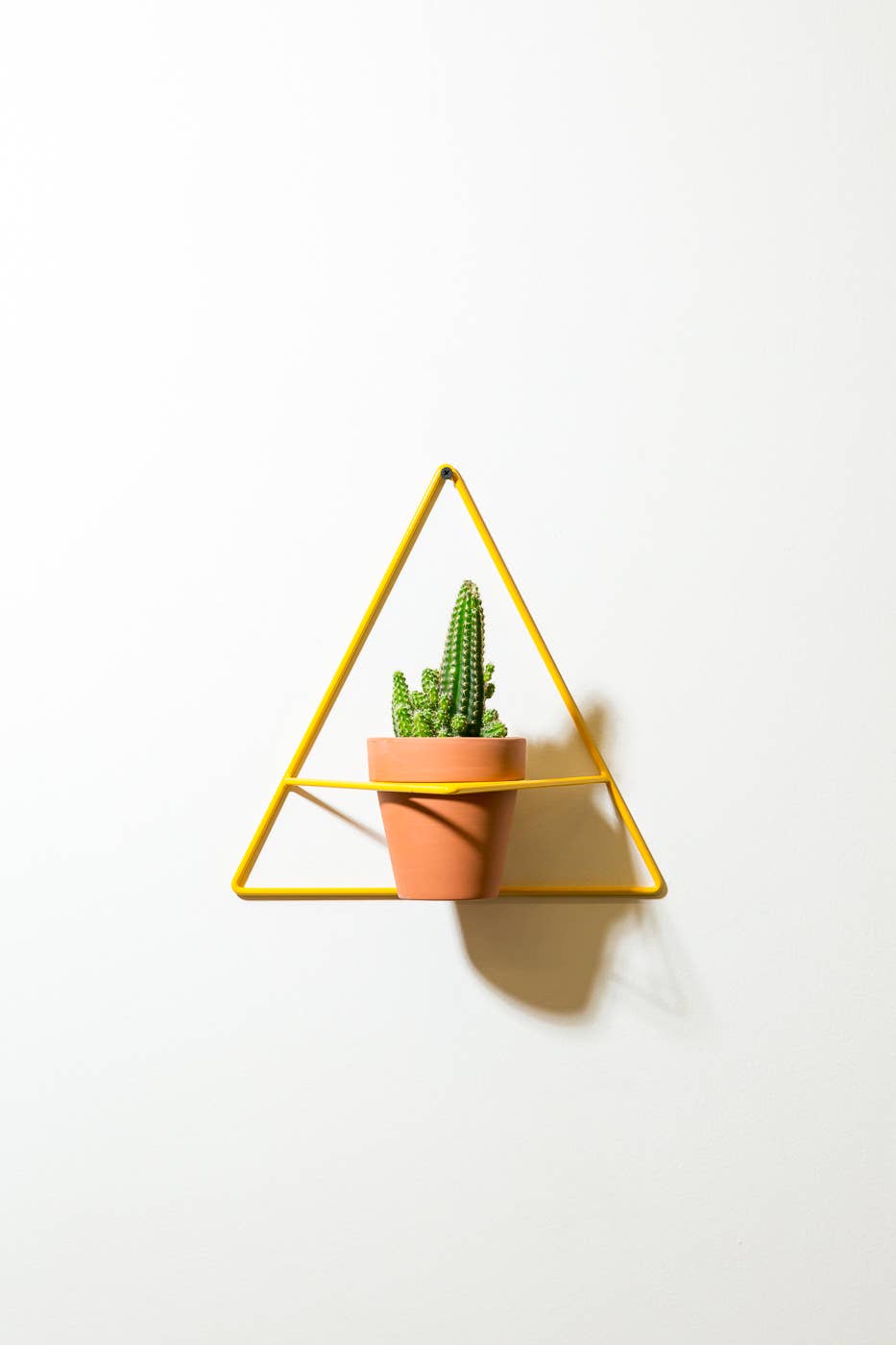 Triangle Wall Planter Yellow