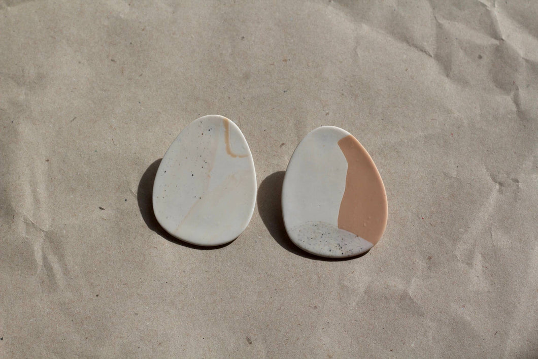 Nude Drop Earrings