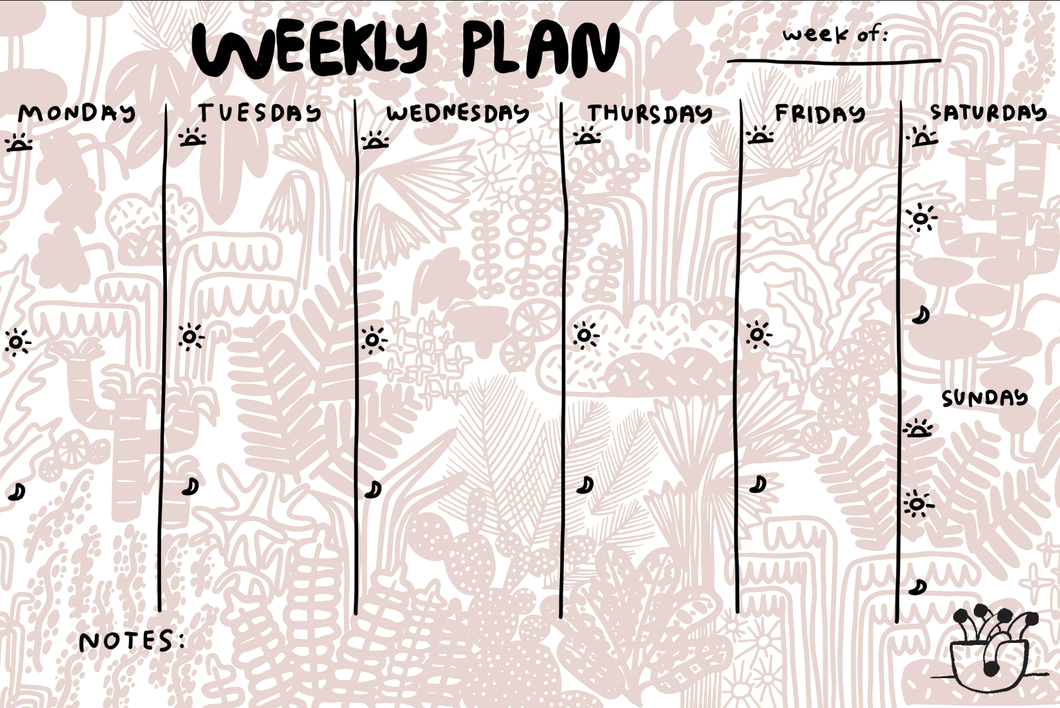 Plants Weekly Planner