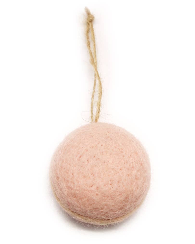 Felt Macaron Ornament in Cotton Candy