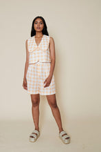 Kokomo Bermuda Short in Apricot Tablecloth - FINAL SALE