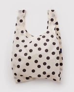 Standard Baggu in Cream and Black Polka Dot