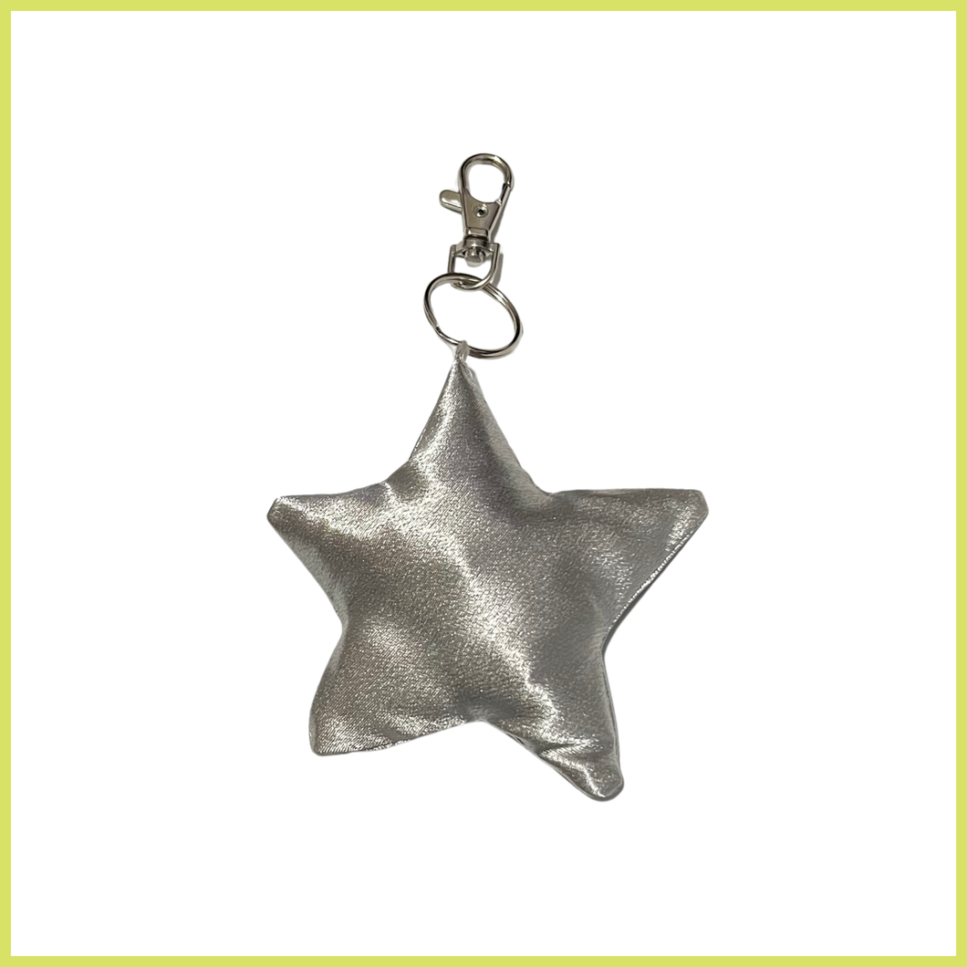 Silver Star Bag Charm