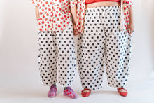 Plus Size Women's Pant - White/Black Dot Balloon Pant