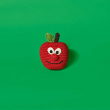 Cotton Crochet Apple Dog Toy