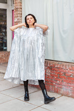 Mushroom Dress in Silver Metallic