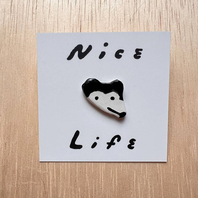 Ceramic Rat Pin