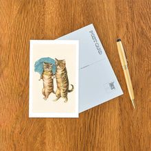 Postcard KC-34 Cats with Umbrella