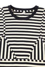 Bikini Bod Cotton Stripe Long Sleeve Tee in Black/White (Copy)