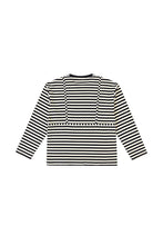 Bikini Bod Cotton Stripe Long Sleeve Tee in Black/White (Copy)