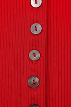 Unbuttoned Tencel Rib Tank Top in Maraschino