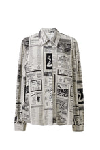 Boss Blouse in Soft Linen White Pages