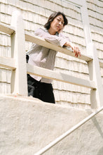 Size Inclusive Plus Size Long Sleeve Button Up Striped Linen