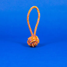 Rope Knot Toy in Neon Pink/Orange/Yellow