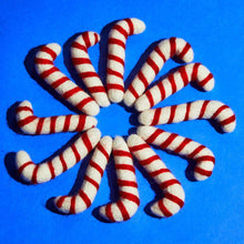 Wool Candy Cane Cat Toy