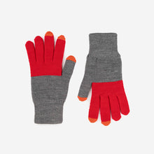 Colorblock Knit Touchscreen Gloves