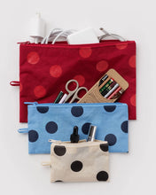 Flat Pouch Set in Polka Dot Mix
