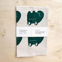 Frog tea towel