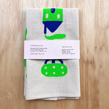 House and tree tea towel