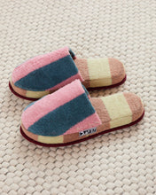 Terry Stripe Slippers in Martine