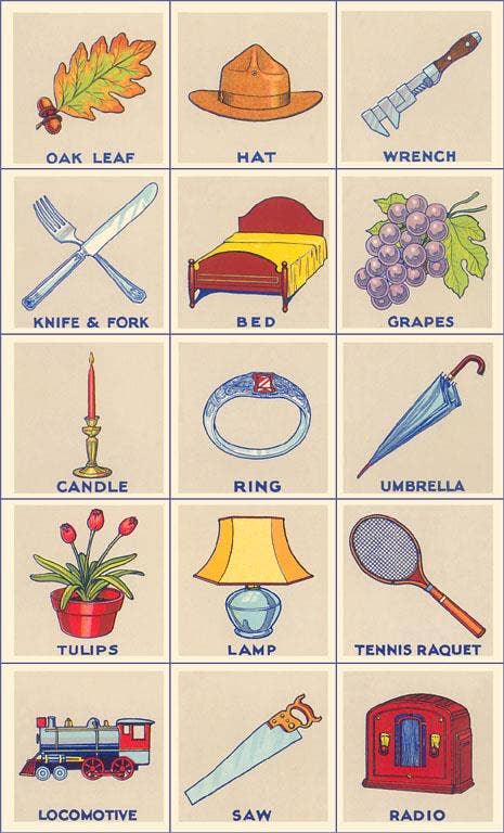 Postcard KF-862 Everyday Item Flash Cards
