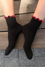 The Petite Ruffled Modal Socks