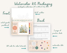 All-In-One Beginner Watercolor Paint Set - Wildflowers