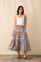 Moss Skirt in Patchwork Print