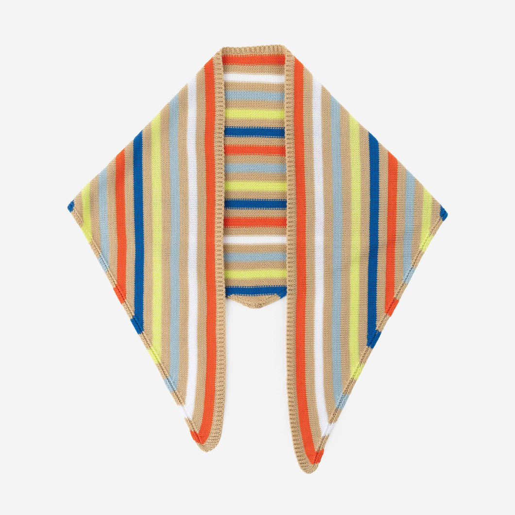 Color Stripe Triangle Scarf